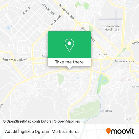 Adadil İngilizce Öğretim Merkezi map