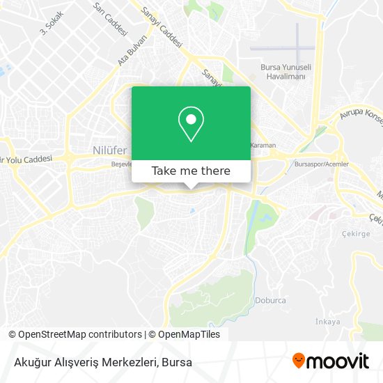 Akuğur Alışveriş Merkezleri map