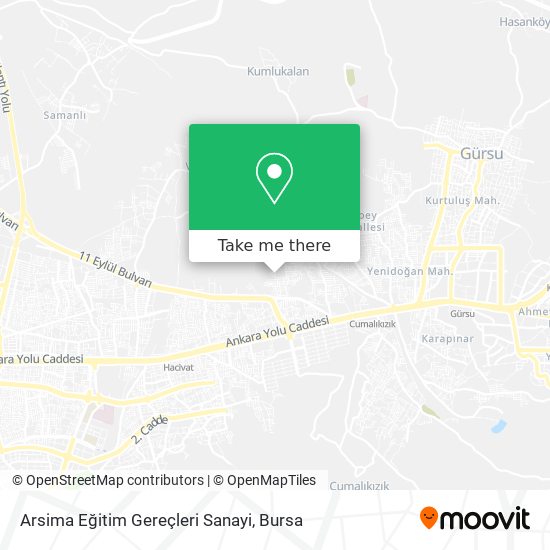 Arsima Eğitim Gereçleri Sanayi map