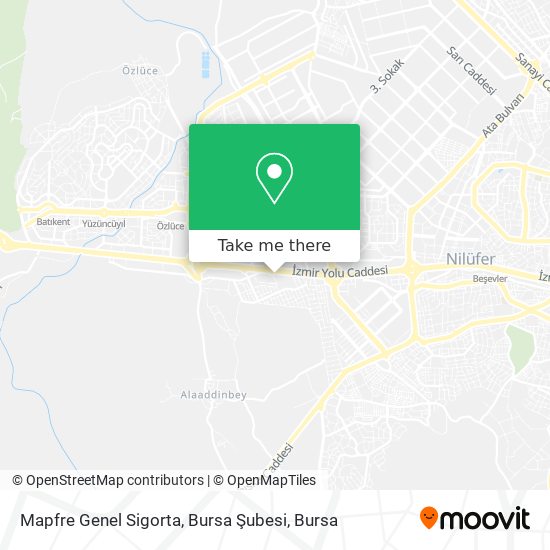 Mapfre Genel Sigorta, Bursa Şubesi map