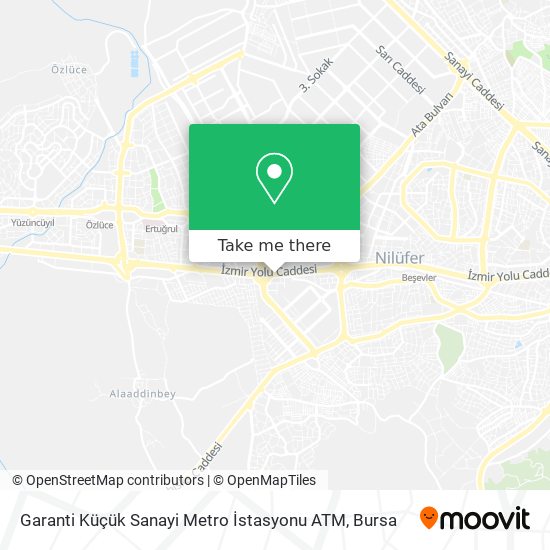 Garanti Küçük Sanayi Metro İstasyonu ATM map