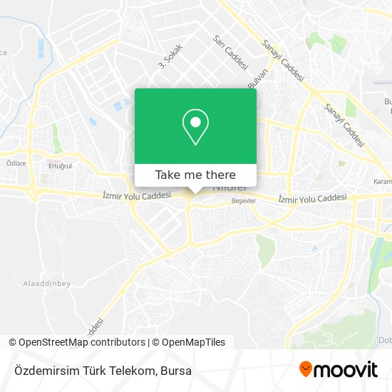 Özdemirsim Türk Telekom map