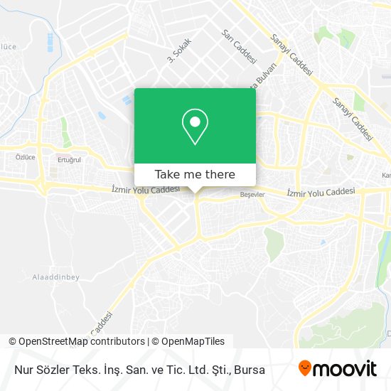 Nur Sözler Teks. İnş. San. ve Tic. Ltd. Şti. map