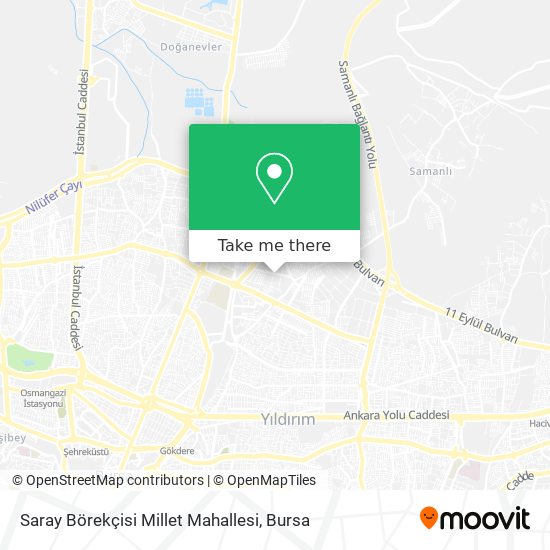 Saray Börekçisi Millet Mahallesi map