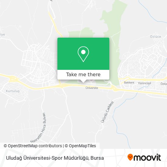 Uludağ Üniversitesi-Spor Müdürlüğü map