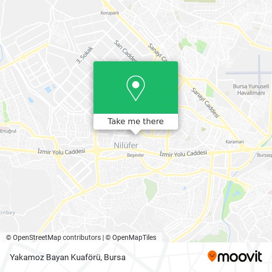 Yakamoz Bayan Kuaförü map