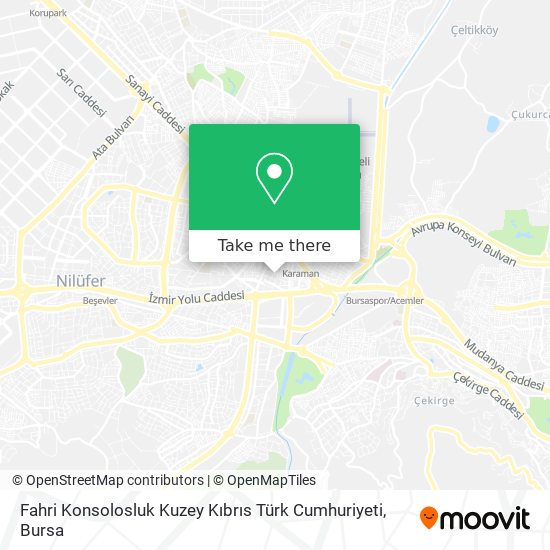 Fahri Konsolosluk Kuzey Kıbrıs Türk Cumhuriyeti map