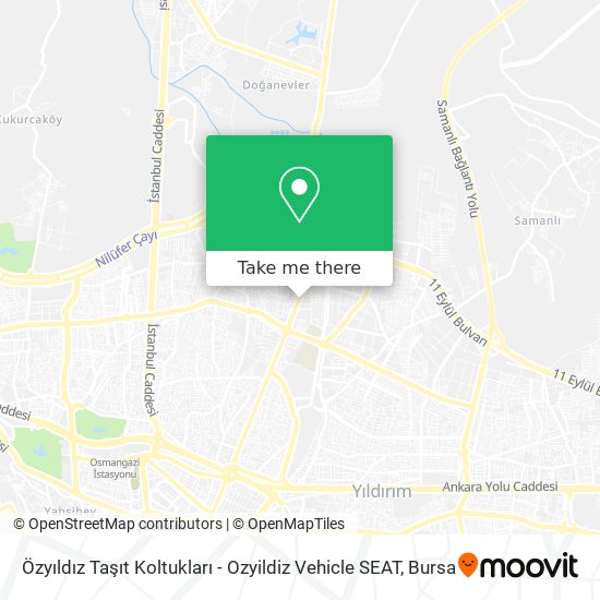 Özyıldız Taşıt Koltukları - Ozyildiz Vehicle SEAT map