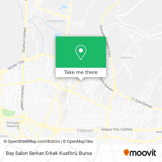 Bay Salon Serkan Erkek Kuaförü map