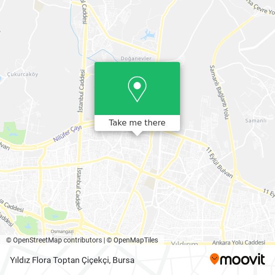 Yıldız Flora Toptan Çiçekçi map