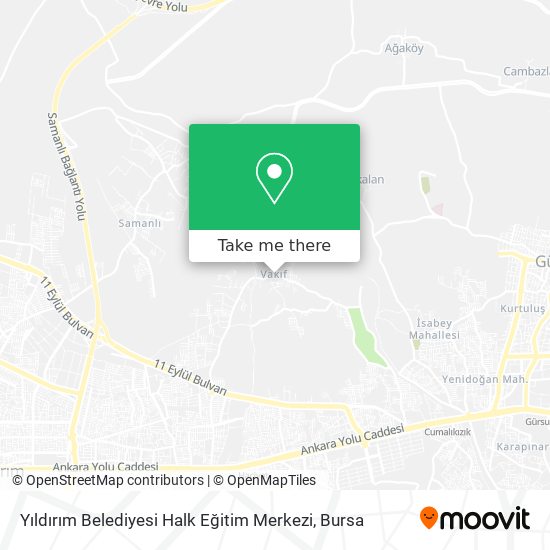 Yıldırım Belediyesi Halk Eğitim Merkezi map