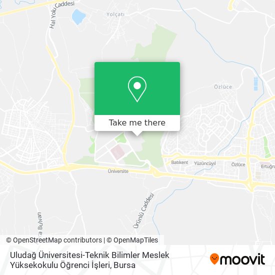 Uludağ Üniversitesi-Teknik Bilimler Meslek Yüksekokulu Öğrenci İşleri map
