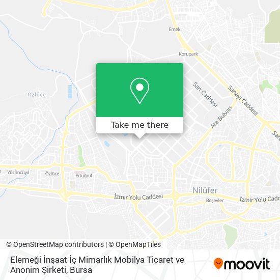 Elemeği İnşaat İç Mimarlık Mobilya Ticaret ve Anonim Şirketi map