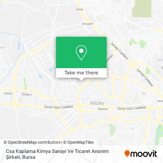 Csa Kaplama Kimya Sanayi Ve Ticaret Anonim Şirketi map