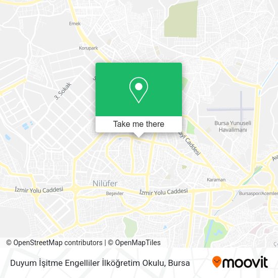 Duyum İşitme Engelliler İlköğretim Okulu map