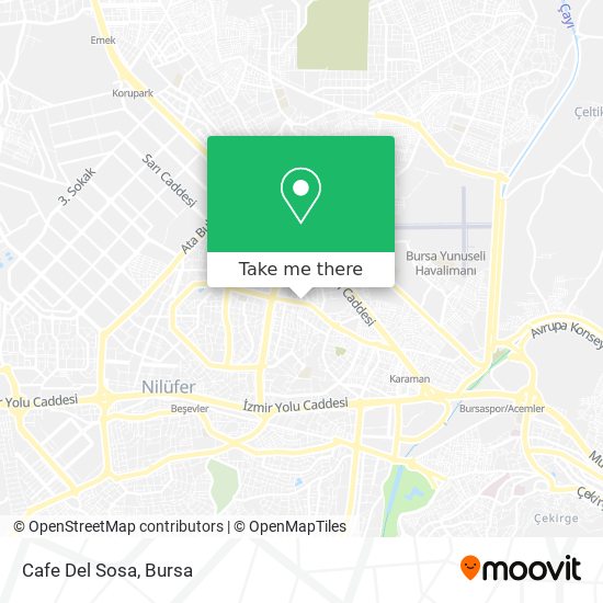 Cafe Del Sosa map