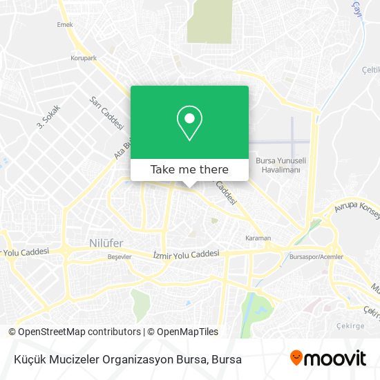 Küçük Mucizeler Organizasyon Bursa map