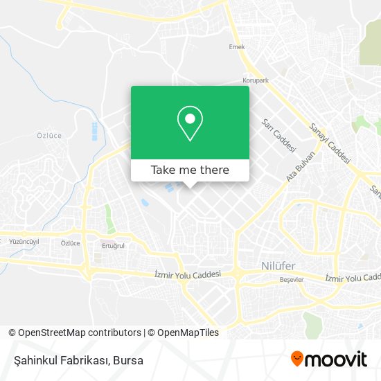 Şahinkul Fabrikası map