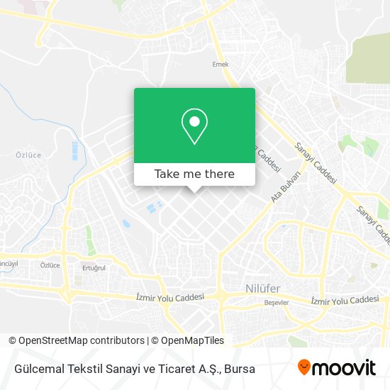Gülcemal Tekstil Sanayi ve Ticaret A.Ş. map