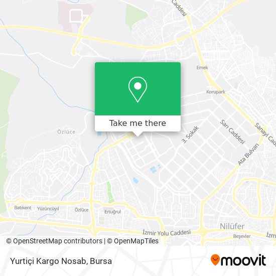 Yurtiçi Kargo Nosab map