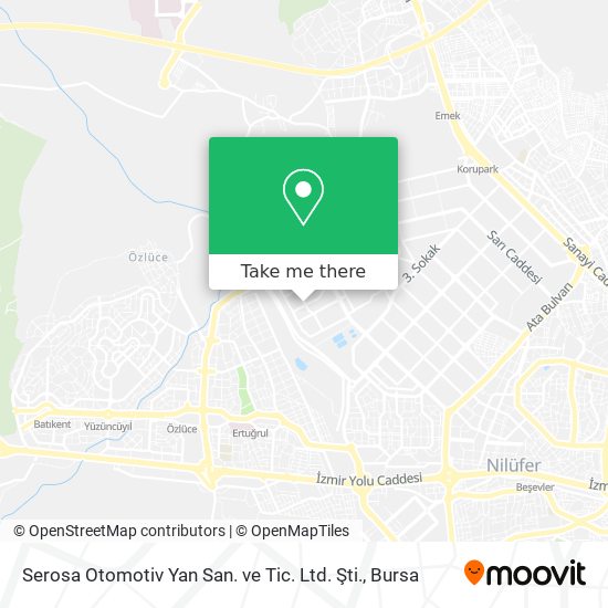 Serosa Otomotiv Yan San. ve Tic. Ltd. Şti. map