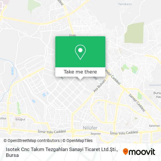 Isotek Cnc Takım Tezgahları Sanayi Ticaret Ltd.Şti. map