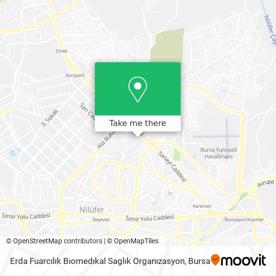 Erda Fuarcılık Bıomedıkal Saglık Organızasyon map