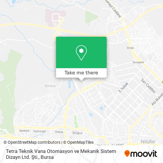 Tetra Teknik Vana Otomasyon ve Mekanik Sistem Dizayn Ltd. Şti. map