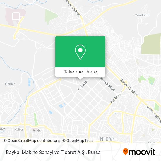 Baykal Makine Sanayi ve Ticaret A.Ş. map
