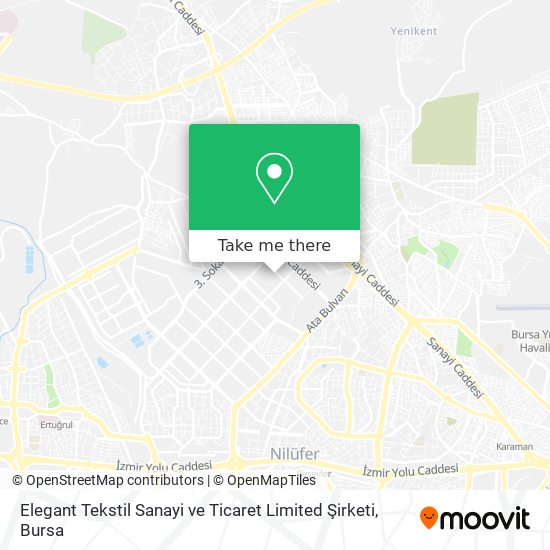 Elegant Tekstil Sanayi ve Ticaret Limited Şirketi map