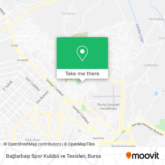 Bağlarbaşı Spor Kulübü ve Tesisleri map