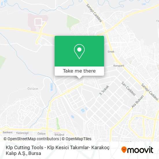 Klp Cutting Tools - Klp Kesici Takımlar- Karakoç Kalıp A.Ş. map