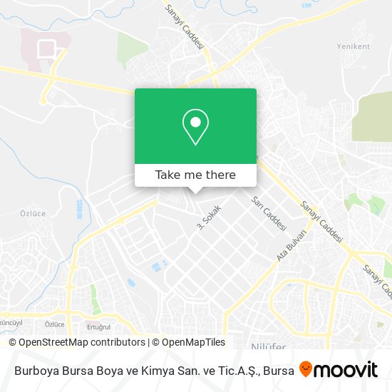 Burboya Bursa Boya ve Kimya San. ve Tic.A.Ş. map