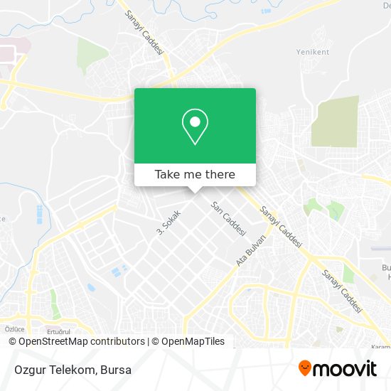 Ozgur Telekom map