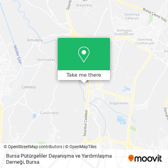 Bursa Pütürgeliler Dayanışma ve Yardımlaşma Derneği map