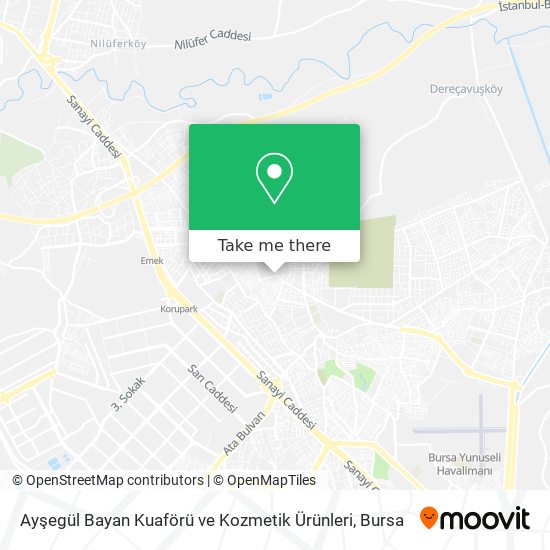 Ayşegül Bayan Kuaförü ve Kozmetik Ürünleri map