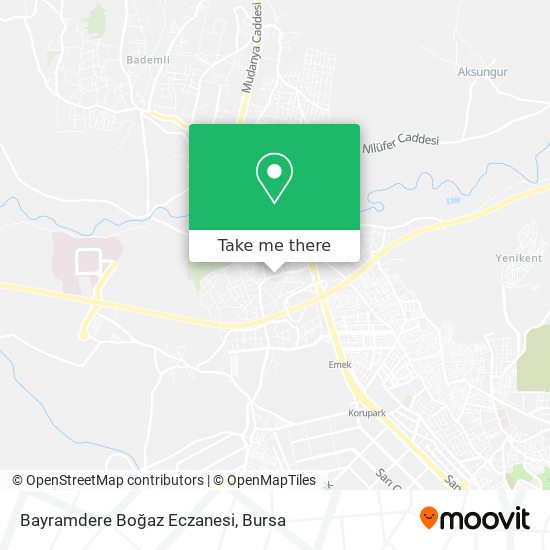 Bayramdere Boğaz Eczanesi map