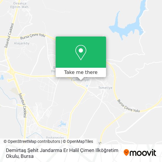 Demirtaş Şehit Jandarma Er Halil Çimen Ilköğretim Okulu map