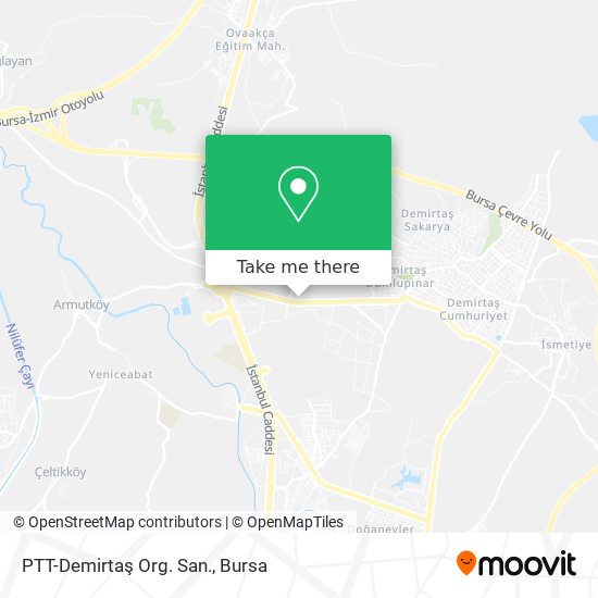 PTT-Demirtaş Org. San. map