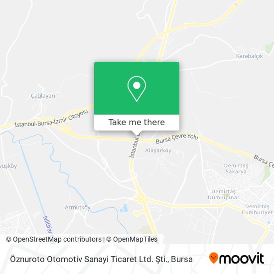 Öznuroto Otomotiv Sanayi Ticaret Ltd. Şti. map