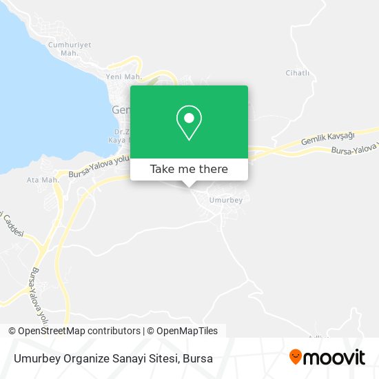 Umurbey Organize Sanayi Sitesi map