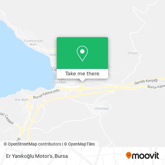 Er Yanıkoğlu Motor's map