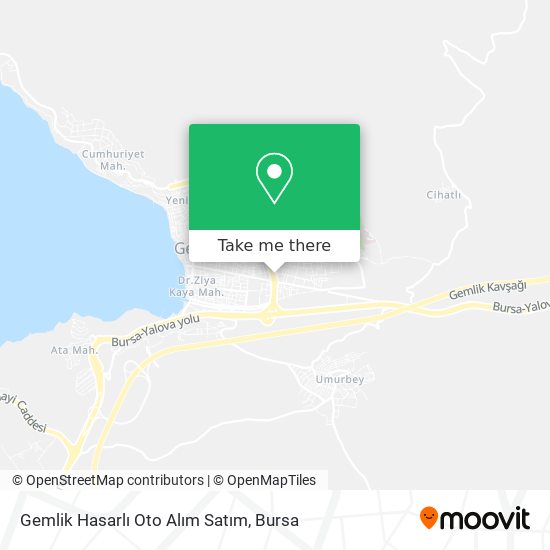 Gemlik Hasarlı Oto Alım Satım map