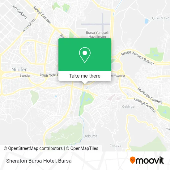 Sheraton Bursa Hotel map