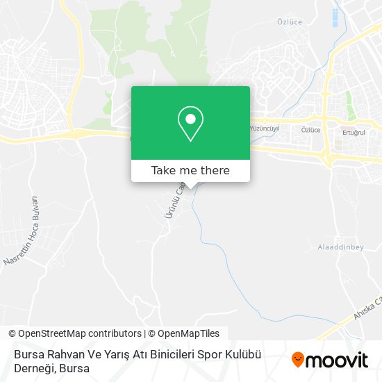 Bursa Rahvan Ve Yarış Atı Binicileri Spor Kulübü Derneği map