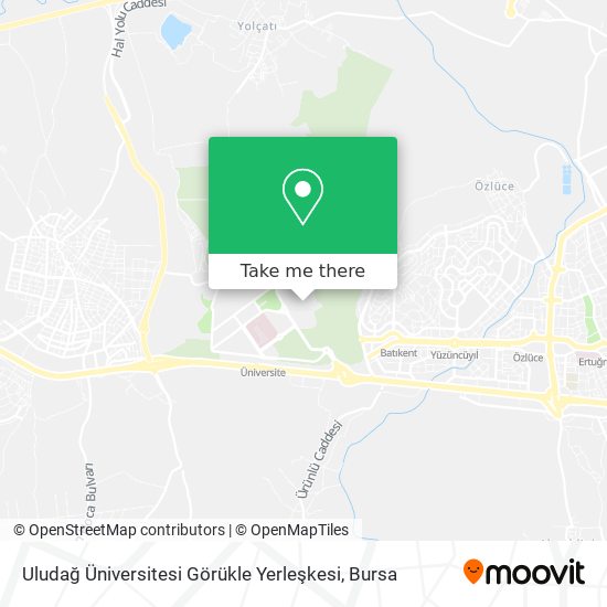Uludağ Üniversitesi Görükle Yerleşkesi map