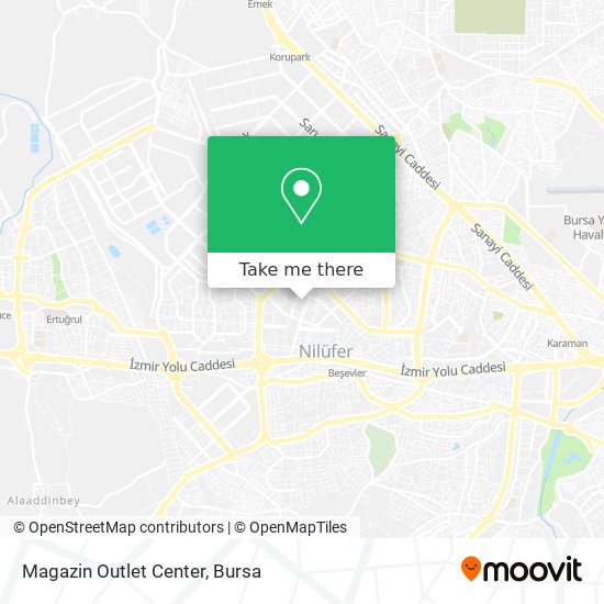 Magazin Outlet Center map