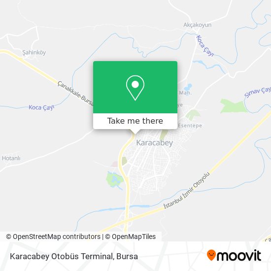 Karacabey Otobüs Terminal map