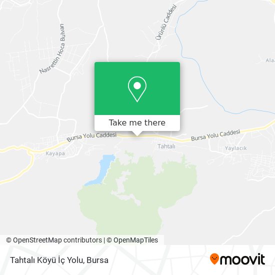 Tahtalı Köyü İç Yolu map