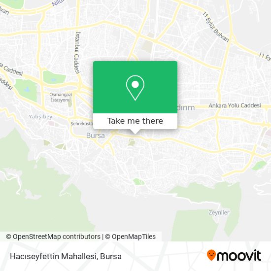 Hacıseyfettin Mahallesi map